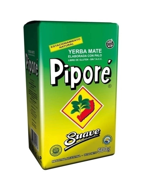 Piporé Suave Yerba Mate with Stems Gluten-Free Natural Aging 500g/1.1lb