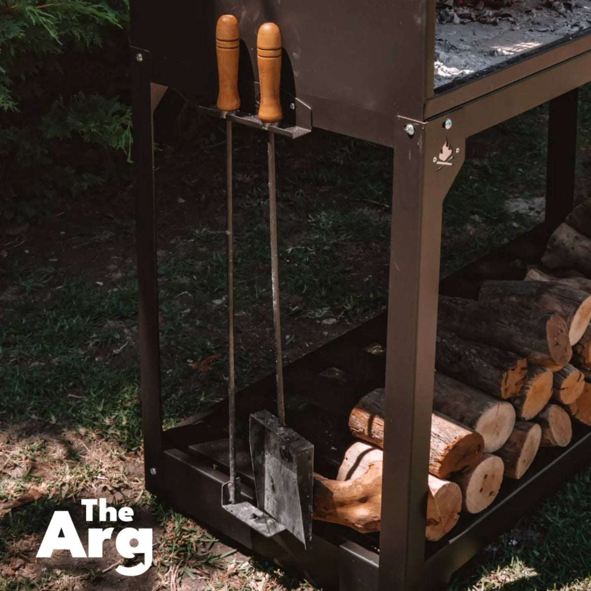 Kit para barbacoa: pala grande y atizador