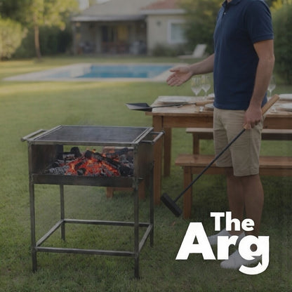 BBQ Grill Tool Set Shovel + Poker | Argentine Parrilla Kit