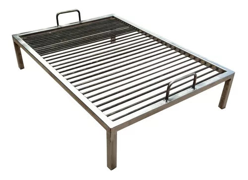 Heavy-Duty Fixed Grill 90x60 cm – 8mm Rod Iron, Argentine BBQ Asado Grill