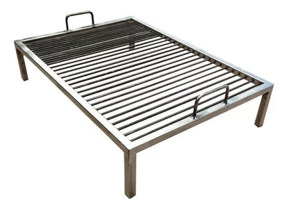 Heavy-Duty Fixed Grill 90x60 cm – 8mm Rod Iron, Argentine BBQ Asado Grill