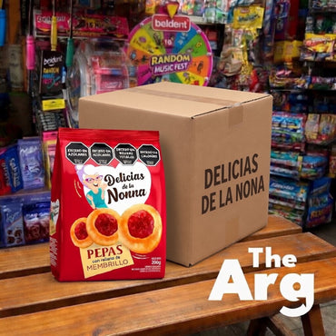 Delicias de la Nonna Pepas Cookies with Quince Filling 180g (Box of 24)