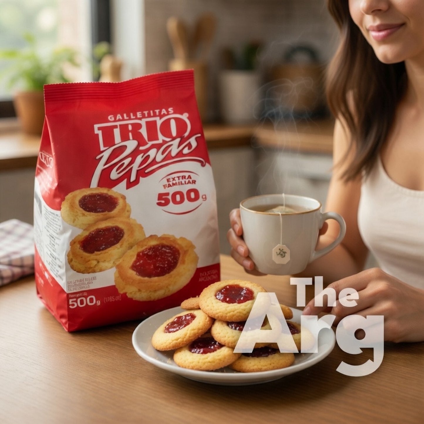Trío Pepas Quince Cookies 500g | Argentine Butter Cookies with Membrillo Filling