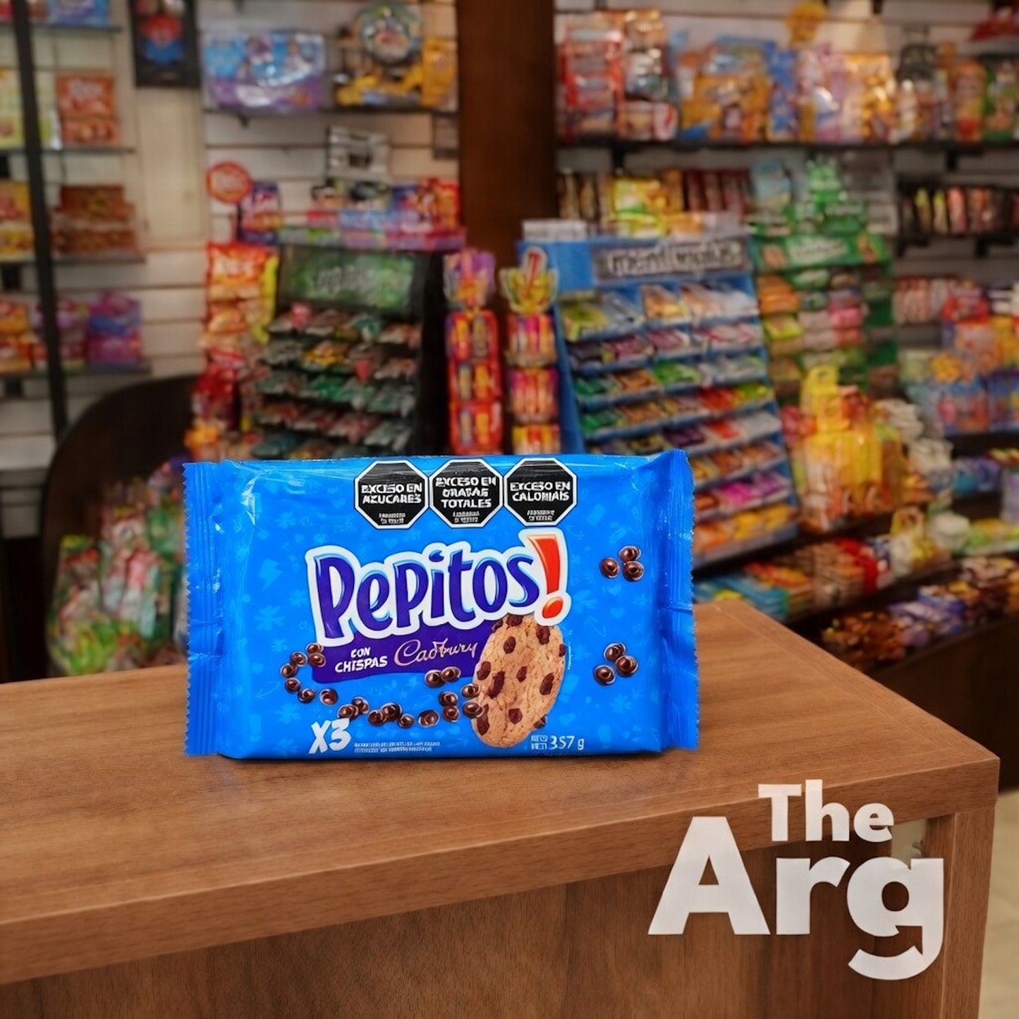 Pepitos Chips Ahoy! Chocolate Chip Cookies 357g / 12.6 oz (Pack of 3) | Argentine Classic Cookies
