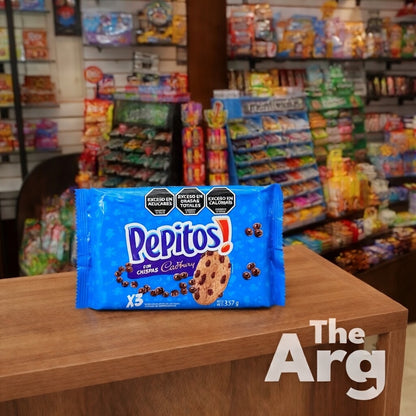Pepitos Chips Ahoy! Chocolate Chip Cookies 357g / 12.6 oz (Pack of 3) | Argentine Classic Cookies