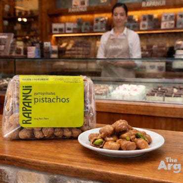 RapaNui Caramel Coated Pistachios 100g / 3.5 oz | Gourmet Nut Snack