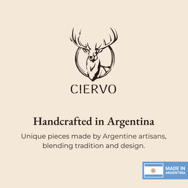 Ciervo Natural Antler Carving Set – Handcrafted Argentine BBQ Knife & Fork