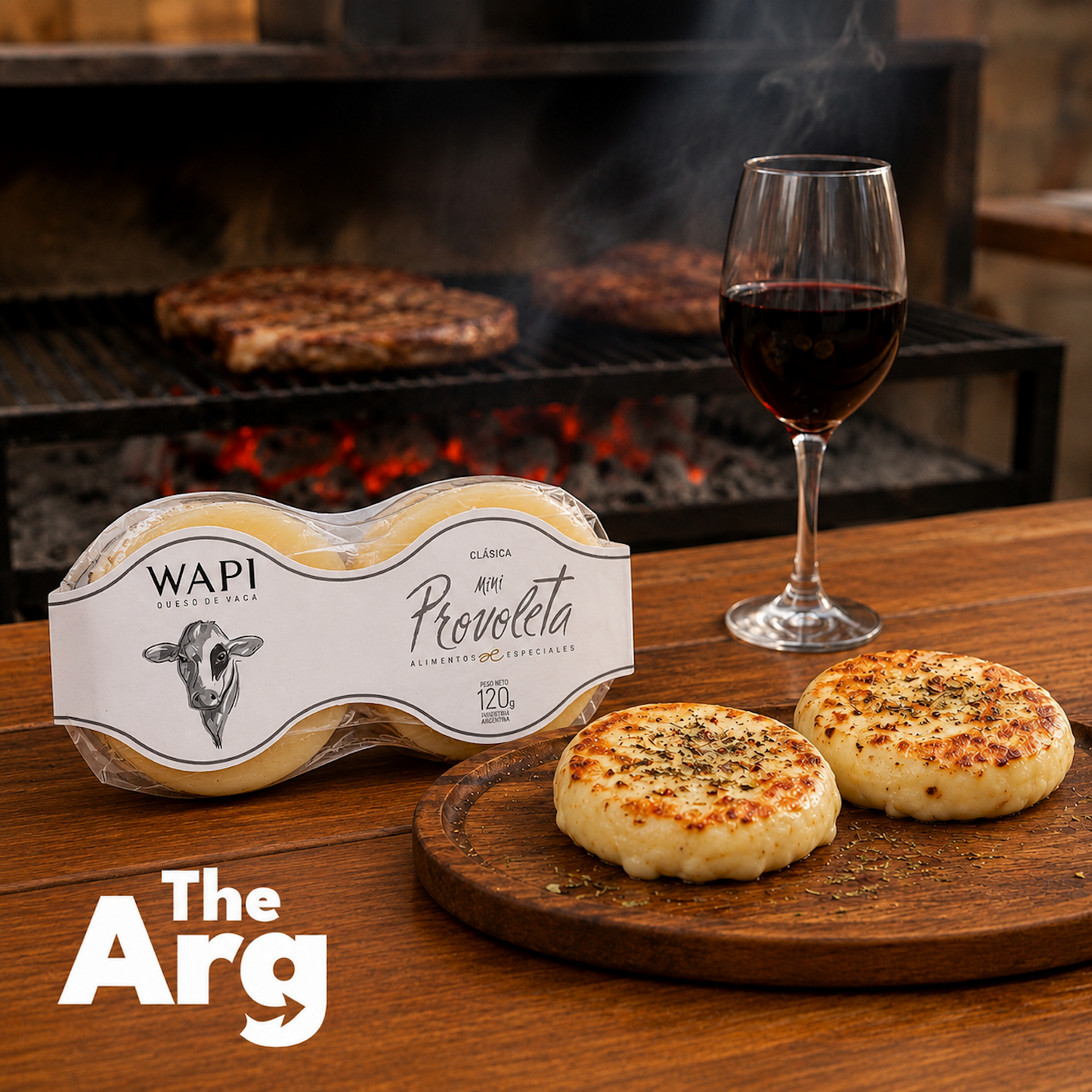 Wapi Provoleta Cheese 120g | Authentic Argentine Grilling Cheese
