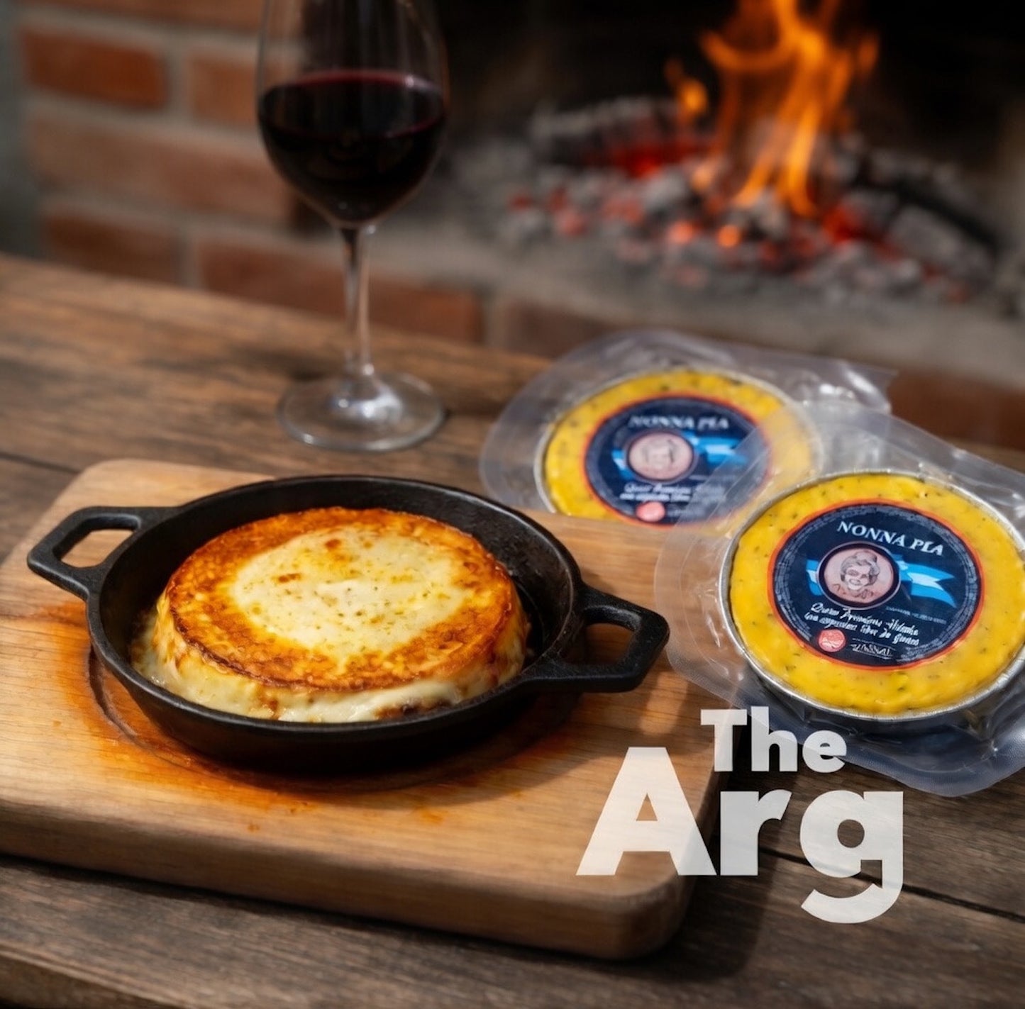 Provoleta Cheese with Aluminum Pan Nonna Pia 160g (Pack of 5) – Argentine Provolone for Grill & BBQ