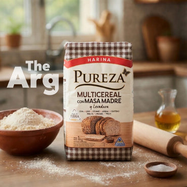Pureza Multicereal Flour with Sourdough & Yeast 1kg | Argentine Baking Mix