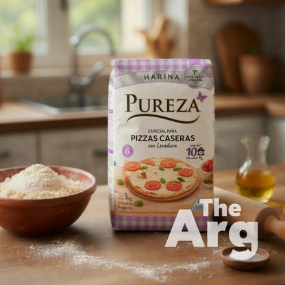 Pureza Self-Rising Wheat Flour for Pizza 1kg / 2.2lb
