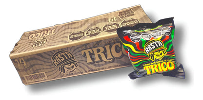 Rasta Trico Triple Alfajor – Dark Chocolate Covered Cornstarch Filled with Dulce de Leche (Box of 14u.)