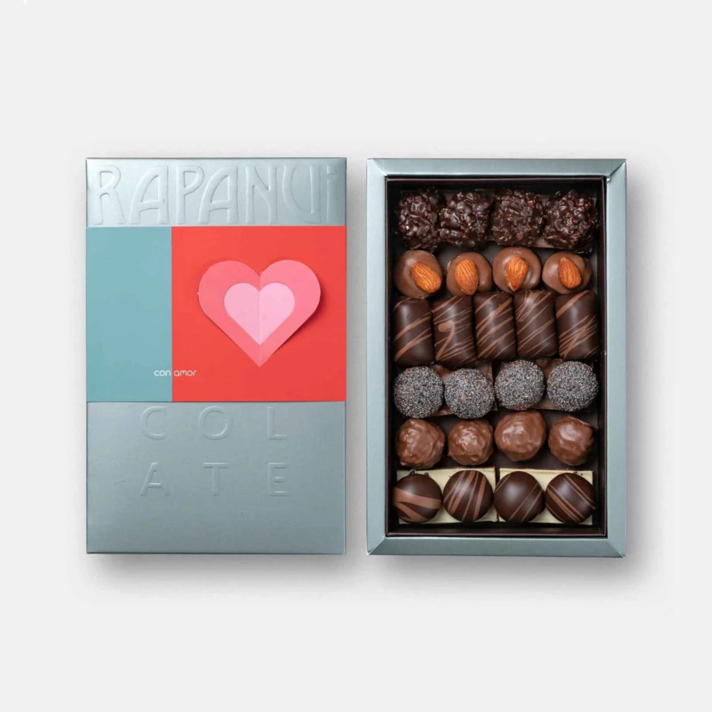 Rapanui Valentine’s Assorted Chocolates Gift Box 500g | Premium Argentine Chocolate Selection