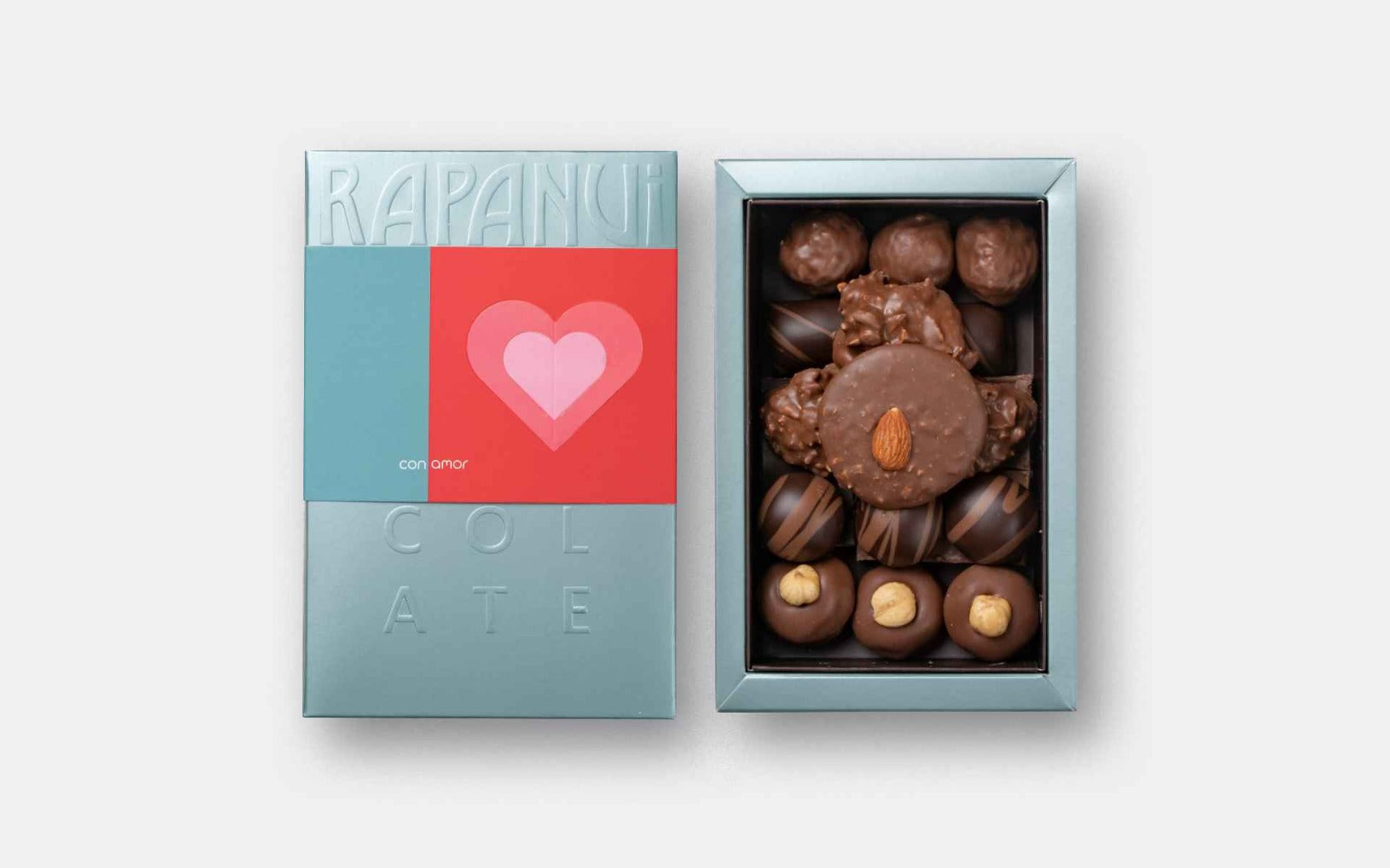 Rapanui Valentine’s assorted chocolate gift box 250g Argentine premium chocolates