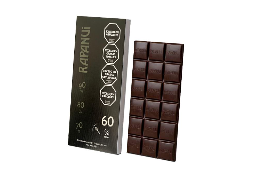 Rapanui - 60% Cacao Dark Chocolate 80g/0.17lb