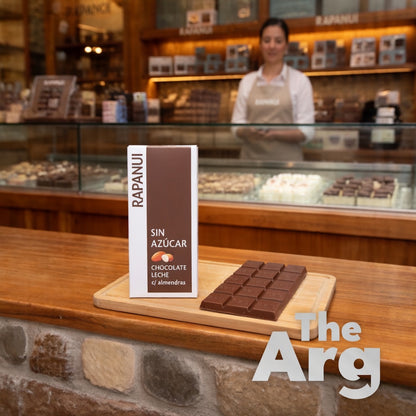 Rapanui Sugar Free Dark Chocolate with Almonds 80g