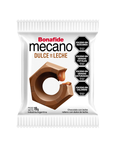 Bonafide Mecano Milk Chocolate with Dulce de Leche – Box of 24 (456 g / 16.08 oz)