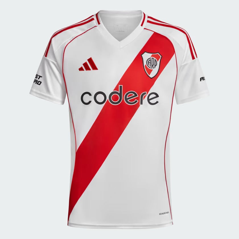 River Plate 24/25 Home Jersey - Adidas Fan Version for Men