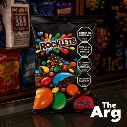 Rocklets Chocolate Covered Peanuts with Colorful Candy Sprinkles 150g