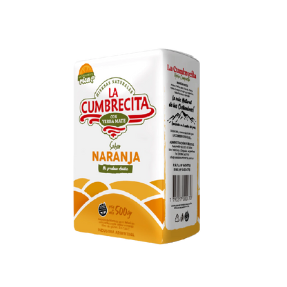 Yerba Mate Orange Flavor La Cumbrecita 500g/1.1lb