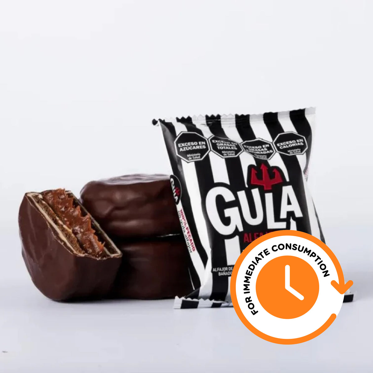 SALE Gula Alfajor 100% Pecado – Dark & White Chocolate with Dulce de Leche Filling 72g