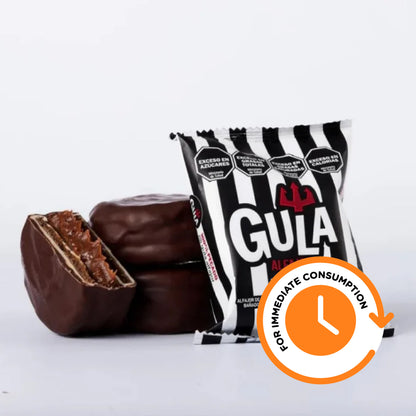 SALE Gula Alfajor 100% Pecado – Dark & White Chocolate with Dulce de Leche Filling 72g