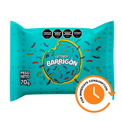 SALE Barrigón Blanco – Alfajor with Dulce de Leche Filling and Fantasy Icing Coating 70g/0.16lb