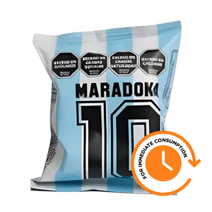 SALE Alfajor Maradona - Classic style White Chocolate Coated and Dulce de leche Filling 60g
