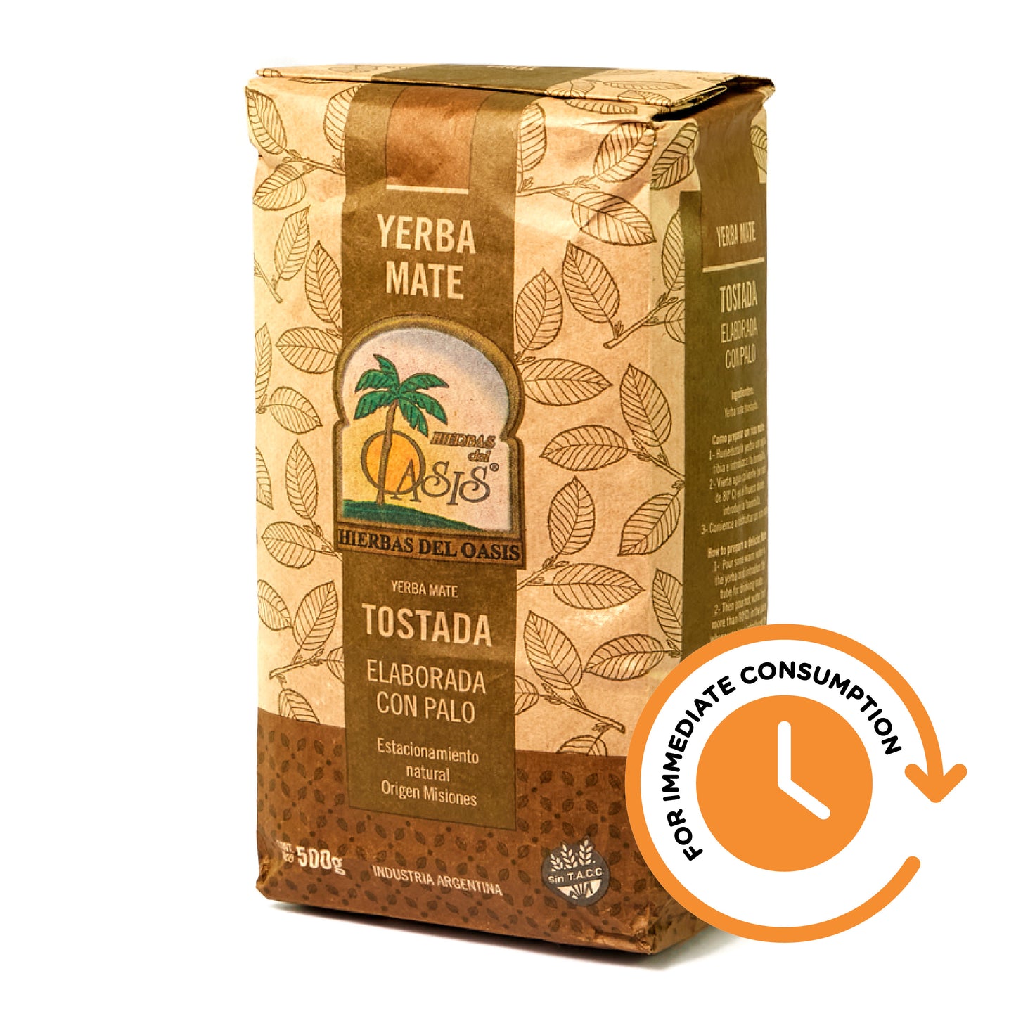 SALE Yerba Mate Tostada by Hierbas del Oasis 500g