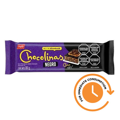 SALE Bagley Chocolinas Negro Cookies Chocolate Flavor 181g/0.39lb