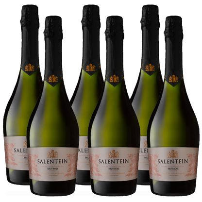 Salentein Brut Rose Sparkling Wine 750ml (6 Bottles)