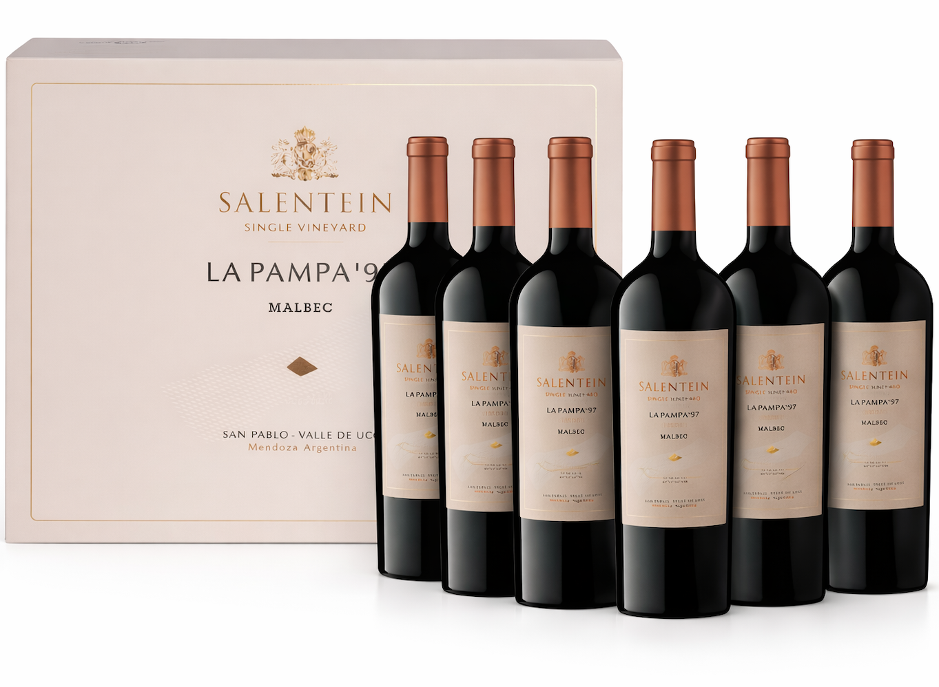 Salentein Single Vineyard La Pampa '97 Malbec 2021 – Uco Valley Premium Argentine Wine | 750 ml (6 Bottle)