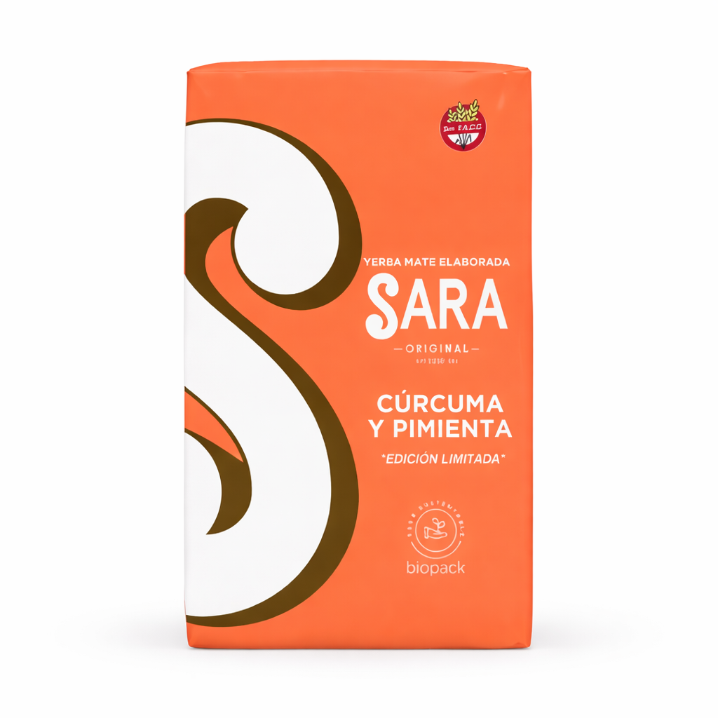 Yerba Mate Traditional Blend – Turmeric & Black Pepper - Sara 500 g