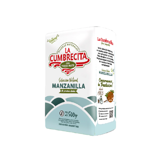 Yerba Mate La Cumbrecita Natural Selection Chamomile 500g/1.1lb
