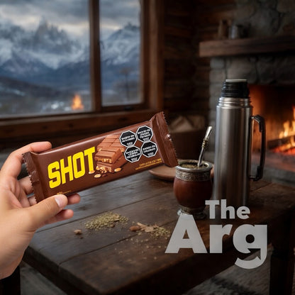 Shot Milk Chocolate Bar with Peanuts | Argentine Chocolate (170g)