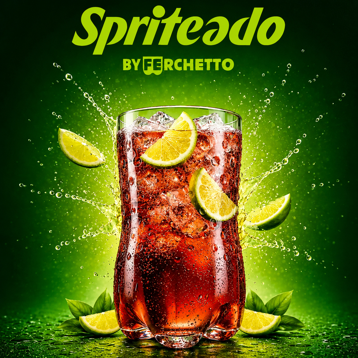 Ferchetto Spriteado Glass 800ml with Gift Tube