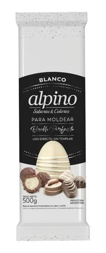 Alpino - White Chocolate Coating Tablet for Molding 500g/1.10lb