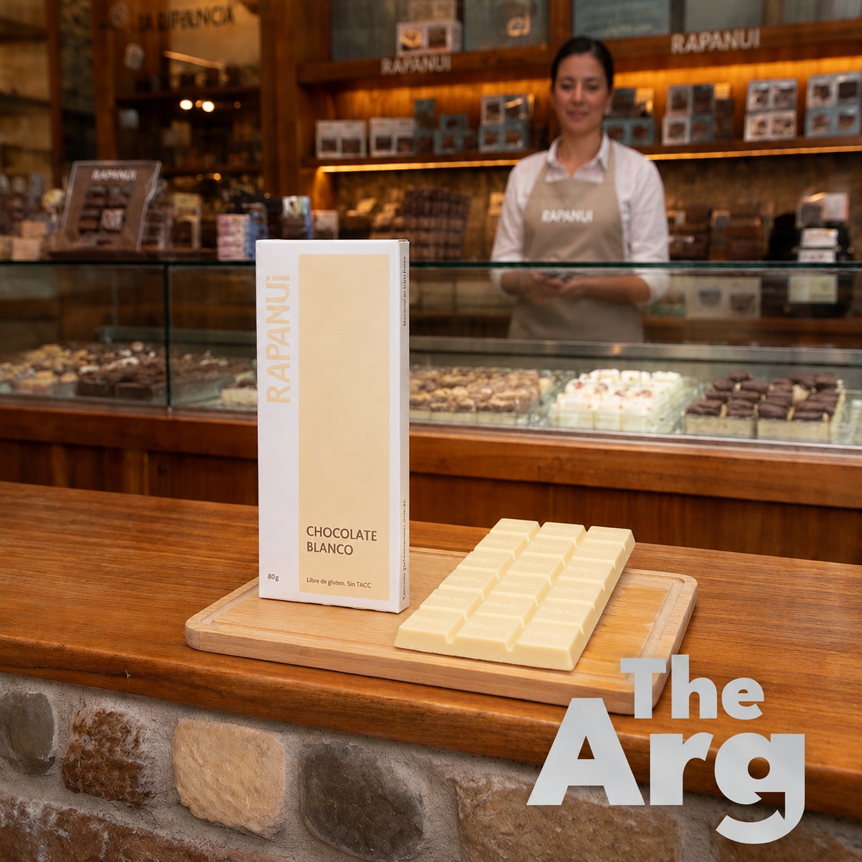 Rapanui White Chocolate Bar 80g | Argentine White Chocolate