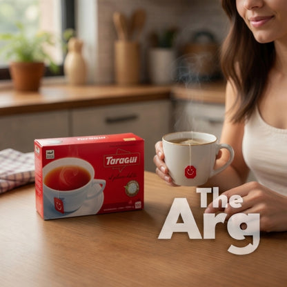 Taragüi Black Tea Bags Intense Flavor | Box of 100 Tea Bags 200g