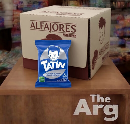 Tatín White Chocolate Alfajor with Dulce de Leche | Box of 56 – 33g Each
