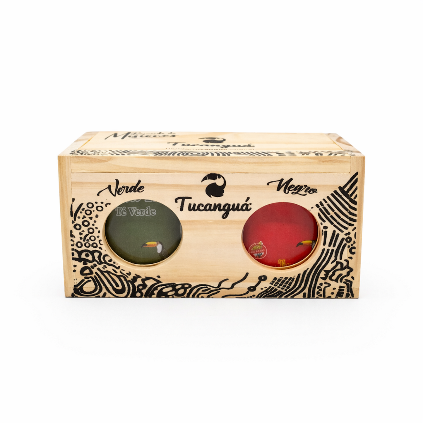 Tucanguá Black & Green Tea Mix – 26 Tea Bags in Wooden Gift Box | Argentine Tea