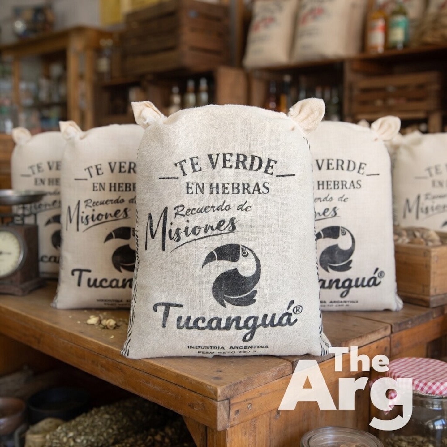 Tucanguá Loose Leaf Green Tea | Artisanal Canvas Bag | 250 g | Argentine Premium Tea