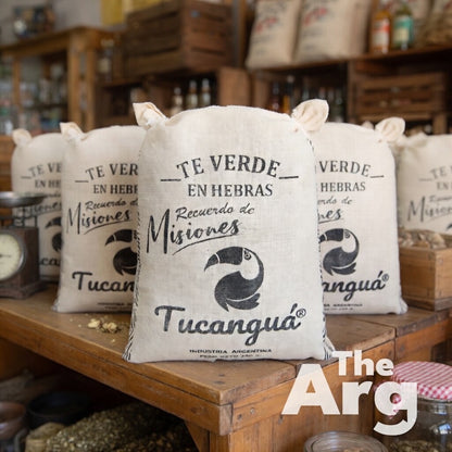 Tucanguá Loose Leaf Green Tea | Artisanal Canvas Bag | 250 g | Argentine Premium Tea