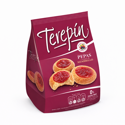 Argentine Pepas Quince Cookies 200g (7.05 oz) – Traditional Jam-Filled Shortbread Cookies | Terepín
