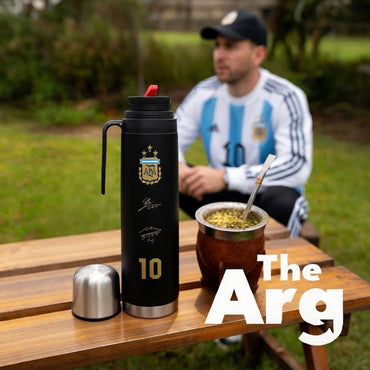 Black Steel Thermos with Half-Handle – AFA Design