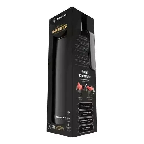 Termolar R-evolution 1L Stainless Steel Thermo Bottle - Black