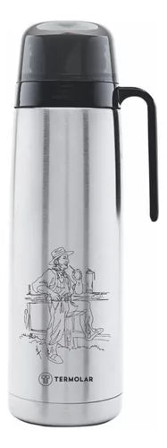 Termolar R-evolution 1L Stainless Steel Thermo Bottle - Grey