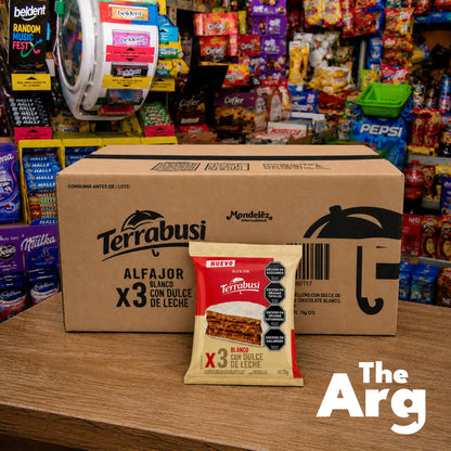 Terrabusi Triple White Alfajor Box 36 Units 70g