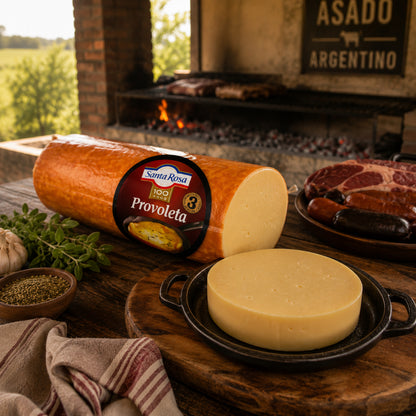Santa Rosa Provoleta Grill Cheese | Whole 4 kg Bar (8.8 lb) | Argentine Provolone for Asado