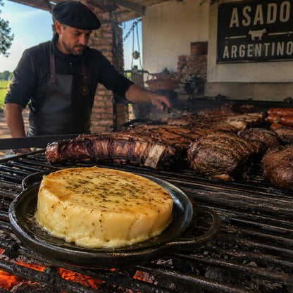 Santa Rosa Provoleta Grill Cheese | Whole 4 kg Bar (8.8 lb) | Argentine Provolone for Asado